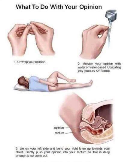 What to do with your Opinion